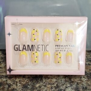 Glamnetic Limoncello Press-On Nails - Yellow and Black